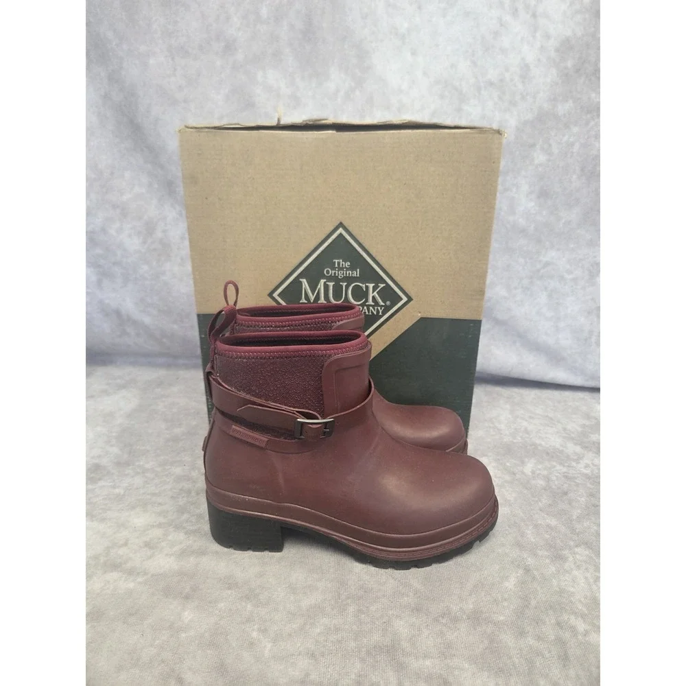 Muck Womens Size 5 Burgundy Rain/all Weather Boots